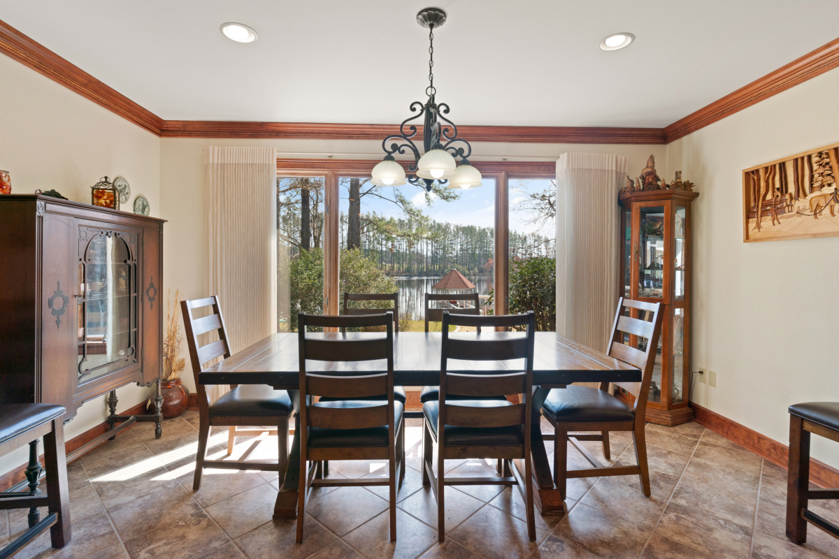 Modern kitchen with granite countertops, high-end appliances, and ample storage